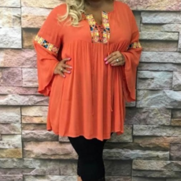 Plus Size BoHo Gypsie Mini Dress Tunic 1xL, 2XL, - Picture 1 of 6
